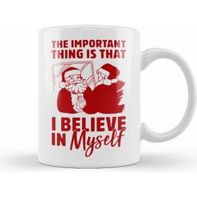 Humuts Yılbaşı Yeni Yıl Konseptli Believe In Santa Clause Christmas Kupa Bardak