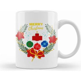 Humuts Yılbaşı Yeni Yıl Konseptli Christmas Wreath 01 Kupa Bardak