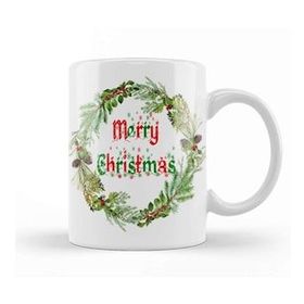 Humuts Yılbaşı Yeni Yıl Konseptli Merry Christian Kupa