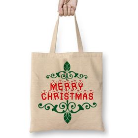 Humuts Yılbaşı Yeni Yıl Konseptli Merry Christmas 012 Bez Çanta