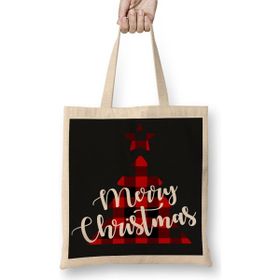 Humuts Yılbaşı Yeni Yıl Konseptli Merry Christmas 015 Bez Çanta