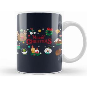 Humuts Yılbaşı Yeni Yıl Konseptli Merry Christmas 017 Kupa