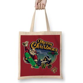 Humuts Yılbaşı Yeni Yıl Konseptli Merry Christmas 022 Bez Çanta