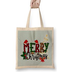Humuts Yılbaşı Yeni Yıl Konseptli Merry Christmas 026 Bez Çanta