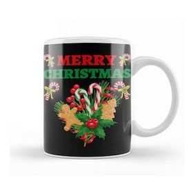 Humuts Yılbaşı Yeni Yıl Konseptli Merry Christmas 06 Kupa