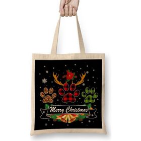 Humuts Yılbaşı Yeni Yıl Konseptli Merry Christmas 07 Bez Çanta