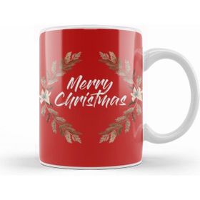 Humuts Yılbaşı Yeni Yıl Konseptli Merry Christmas Floral Kupa