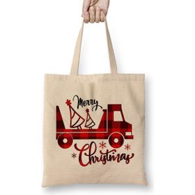 Humuts Yılbaşı Yeni Yıl Konseptli Merry Christmas To You 03 Bez Kadın Günlük Çanta