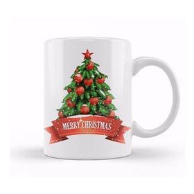 Humuts Yılbaşı Yeni Yıl Konseptli Merry Christmas Tree 01 Kupa