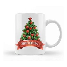 Humuts Yılbaşı Yeni Yıl Konseptli Merry Christmas Tree 01 Kupa