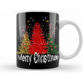 Humuts Yılbaşı Yeni Yıl Konseptli Merry Christmas Trees Kupa