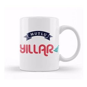 Humuts Yılbaşı Yeni Yıl Konseptli Mutlu Yıllar Hediye 01 Kupa