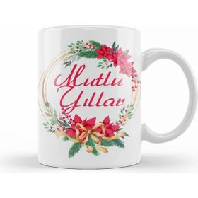 Humuts Yılbaşı Yeni Yıl Konseptli Mutlu Yıllar Hediye 013 Kupa