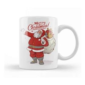 Humuts Yılbaşı Yeni Yıl Konseptli Noel Baba Merry Christmas 05 Kupa