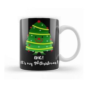 Humuts Yılbaşı Yeni Yıl Konseptli Omg Its My 1st Christmas Kupa