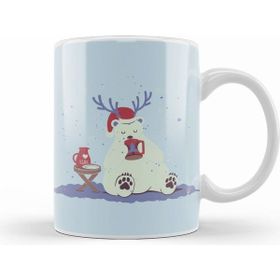 Humuts Yılbaşı Yeni Yıl Konseptli Polar Bear Kupa