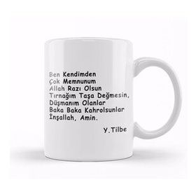 Humuts Yıldız Tilbe Motto Söz Kupa Bardak