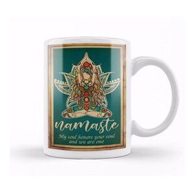 Humuts Yoga Namaste Yazı Meditasyon Kupa