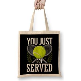 Humuts You Just Got Served Tennis Racket Serve Bez Uzun Saplı Açık Bej Rengi Çanta