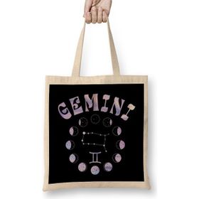 Humuts Zodiac Sign Gemini Bez Uzun Saplı Açık Bej Rengi Çanta