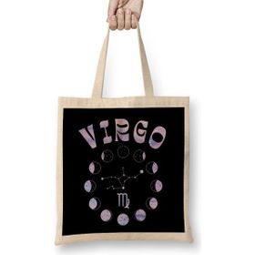 Humuts Zodiac Sign Virgo Bez Uzun Saplı Açık Bej Rengi Çanta
