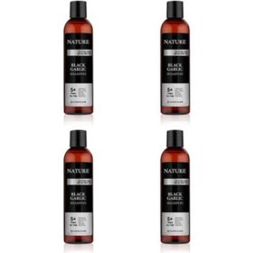 Hunca 4x350 ml Nature Siyah Sarımsaklı Şampuan