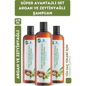 Hunca Care 3x675 ml Argan ve Zeytinyağlı Şampuan