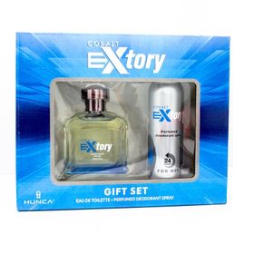 Hunca Care Extory Cobalt EDT 100 ml Erkek Parfüm + 150 ml Sprey Deodorant