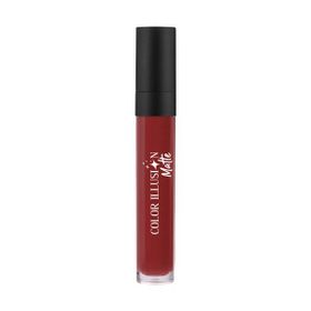 Huncalife Color Illusion Dark Maroon Mat Likit Ruj