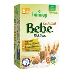Hünnap 12x200 gr Keçi Sütlü Bebe Bisküvisi