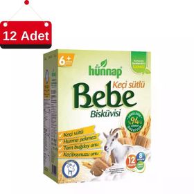 Hünnap 400 gr Keçi Sütlü Bebe Bisküvisi