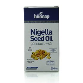 Hünnap Çörekotu Yağı 500 mg 60 Kapsül