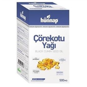 Hünnap Çörekotu Yağı 500 mg 60 Kapsül