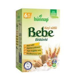 Hünnap Keçi Sütlü 5x400 gr Bebe Bisküvisi