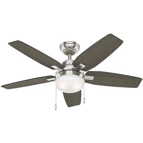 Hunter Fan Aydınlatmalı 117 cm Gri Tavan Vantilatörü