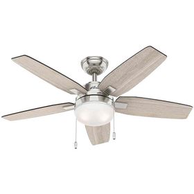 Hunter Fan Aydınlatmalı 117 cm Gri Tavan Vantilatörü