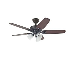 Hunter Fan Builders Plus Çağdaş Bronz 132 cm Aydınlatmalı Tavan Vantilatörü