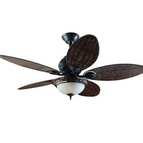 Hunter Fan Caribbean Breeze 137 cm Hasır Kanatlı Aydınlatmalı Tavan Vantilatörü
