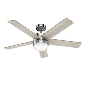 Hunter Fan Claudette Parlak Nikel 132 cm Aydınlatmalı Tavan Vantilatörü