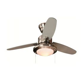 Hunter Fan Merced Fırçalanmış Nikel 112 cm Aydınlatmalı Tavan Vantilatörü