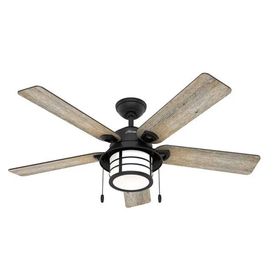 Hunter Fan Santorini Doğal Demir Bronz 132 cm Aydınlatmalı Tavan Vantilatörü