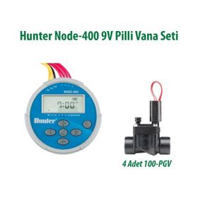 Hunter NODE-400 4 İstasyonlu 9V Pilli Kontrol Ünitesi
