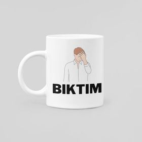 Hunters F21 Baskılı Beyaz Kupa Bardak