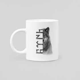 Hunters F42 Baskılı Beyaz Kupa Bardak