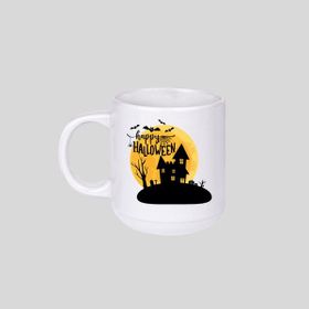 Hunters Happy Halloween Temalı Bella Porsolen Beyaz Kupa Bardak