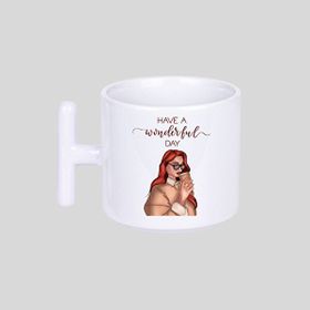 Hunters T8 Baskılı Beyaz T Kupa Bardak