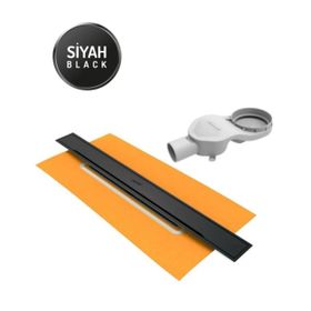 Hüppe HPC47H0021000000017 60 cm Mat Siyah Galata A Duş Kanalı