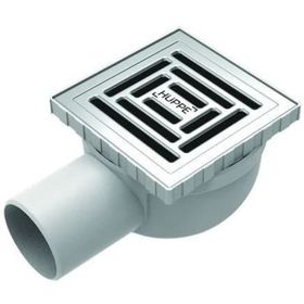 Hüppe Master X 10x10 Paslanmaz Çelik Izgaralı Yalıtımsız Yandan Sifonlu Yer Süzgeci