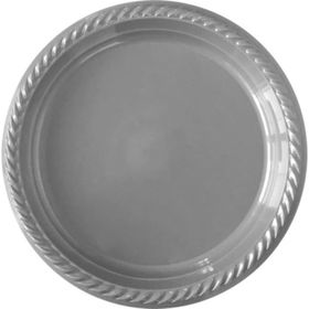 Huramarketing 22 cm 25'li Gümüş Plastik Tabak