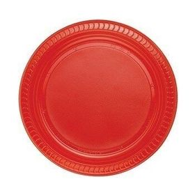 Huramarketing 22 cm 25'li Kırmızı Plastik Tabak